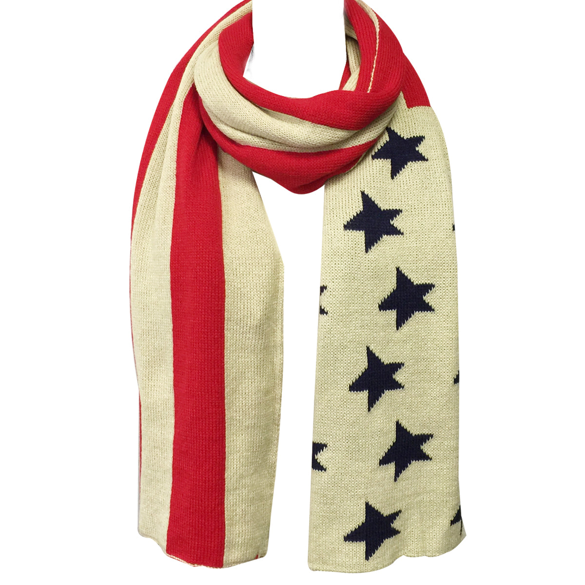 Wrapables Vintage Old Glory American Flag Scarf