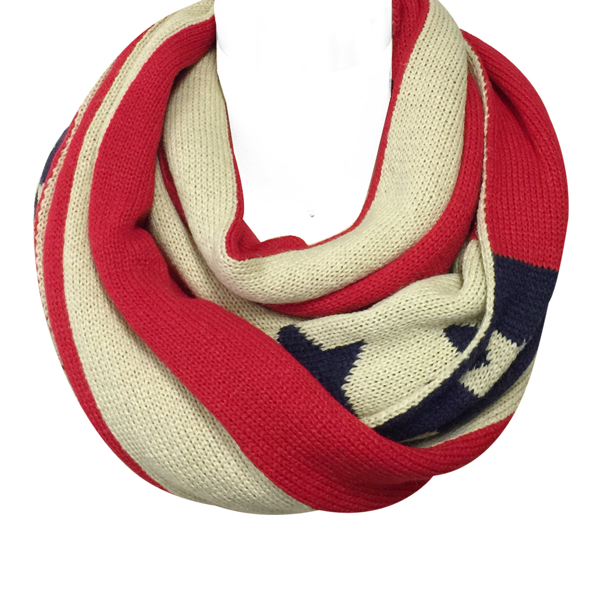 Wrapables Vintage Old Glory American Flag Scarf