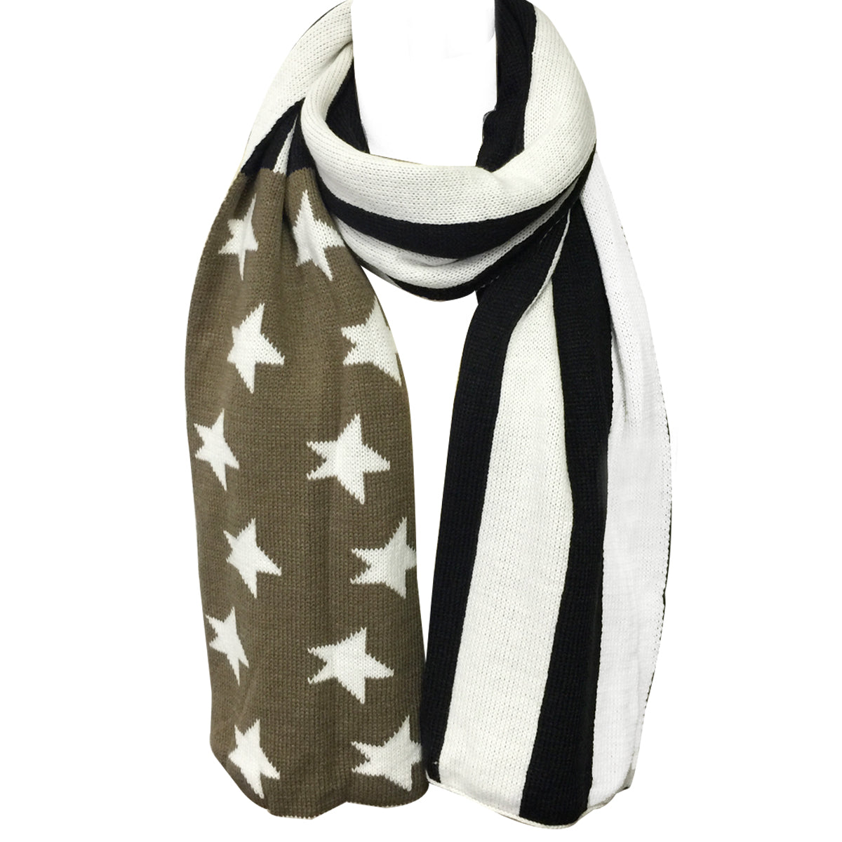 Wrapables Vintage Old Glory American Flag Scarf