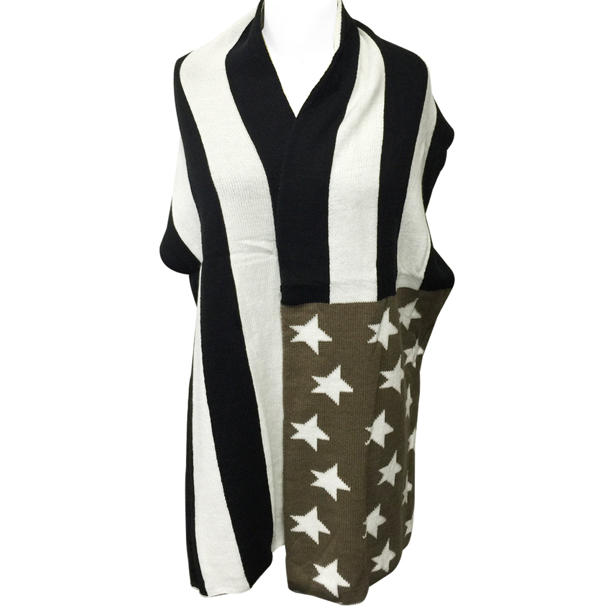 Wrapables Vintage Old Glory American Flag Scarf