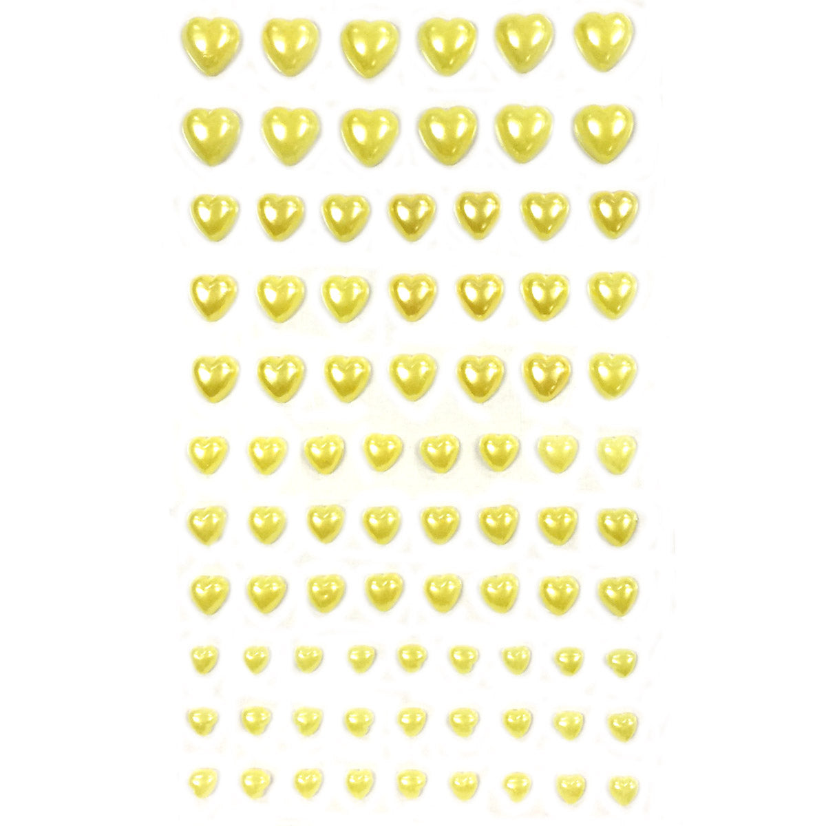 Wrapables 84 Piece Acrylic Adhesive Heart Gems