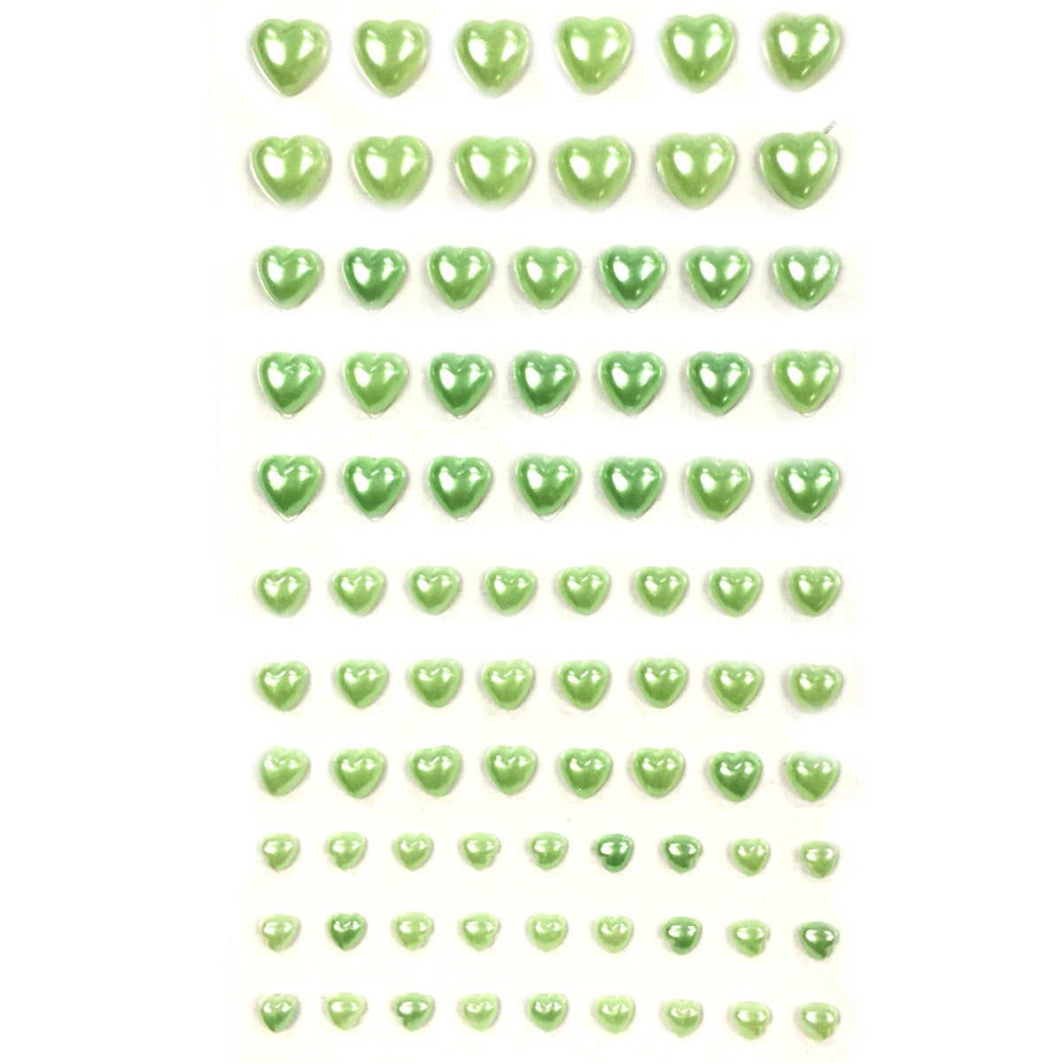 Wrapables 84 Piece Acrylic Adhesive Heart Gems