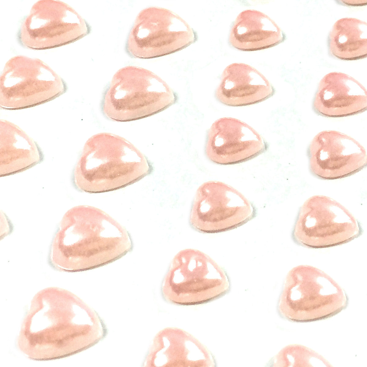 Wrapables 84 Piece Acrylic Adhesive Heart Gems