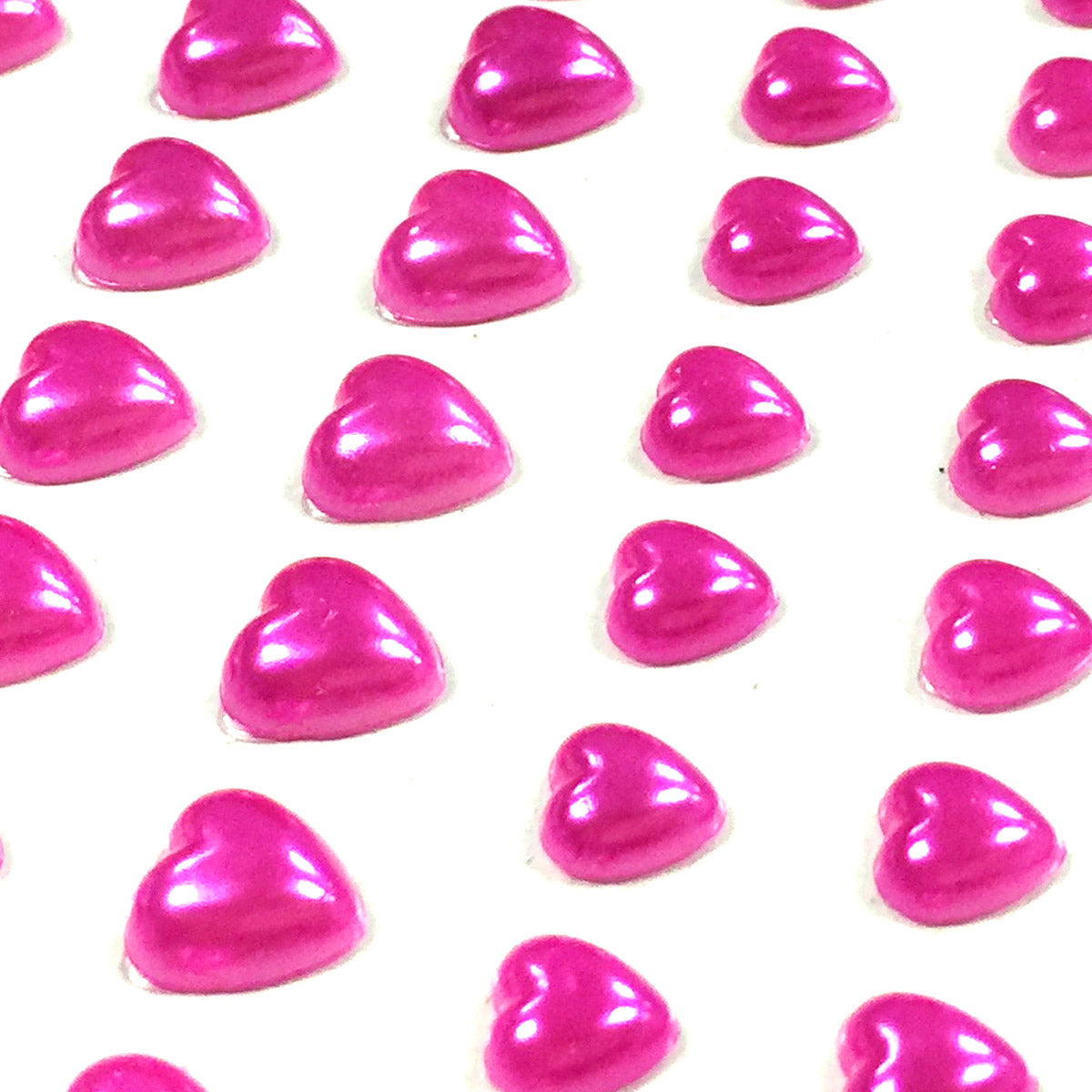 Wrapables 84 Piece Acrylic Adhesive Heart Gems
