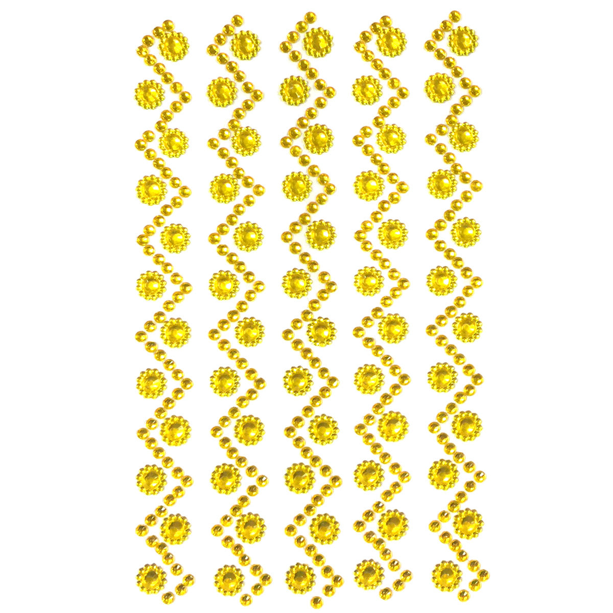 Wrapables Sunflower and Round Acrylic Self Adhesive Crystal Gem Stickers