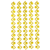 Wrapables Sunflower and Round Acrylic Self Adhesive Crystal Gem Stickers