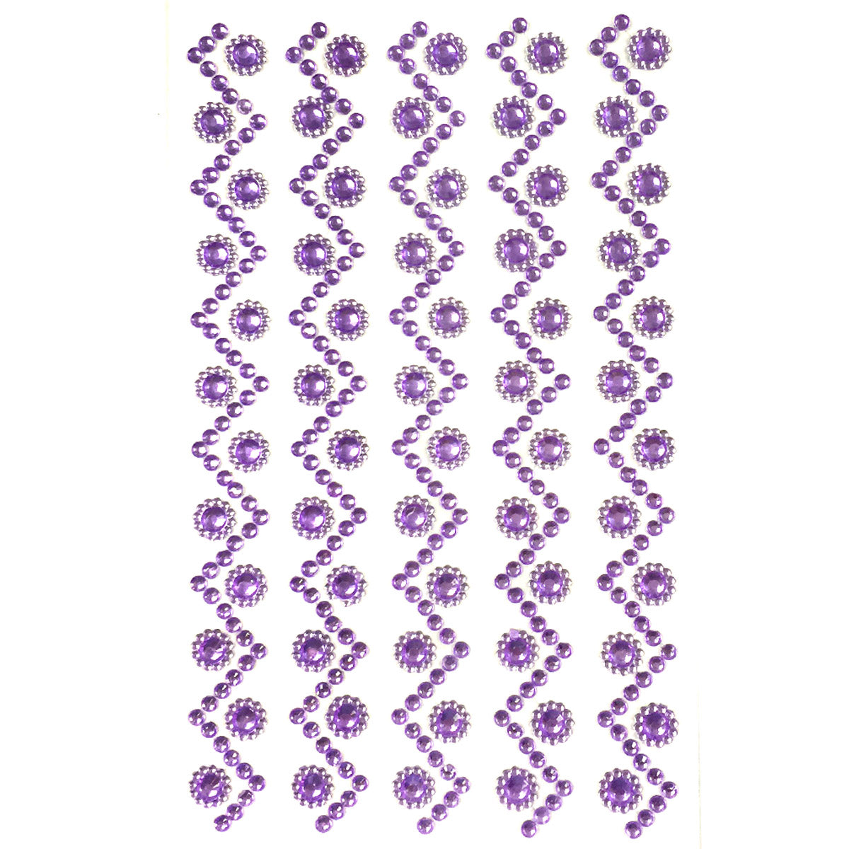 Wrapables Sunflower and Round Acrylic Self Adhesive Crystal Gem Stickers