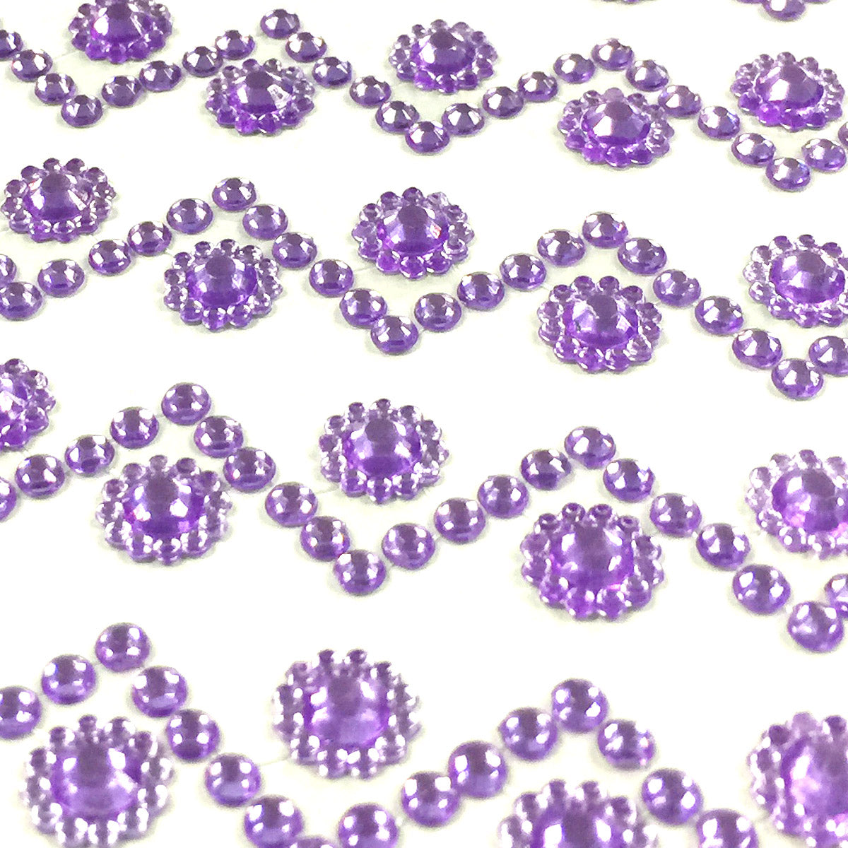 Wrapables Sunflower and Round Acrylic Self Adhesive Crystal Gem Stickers