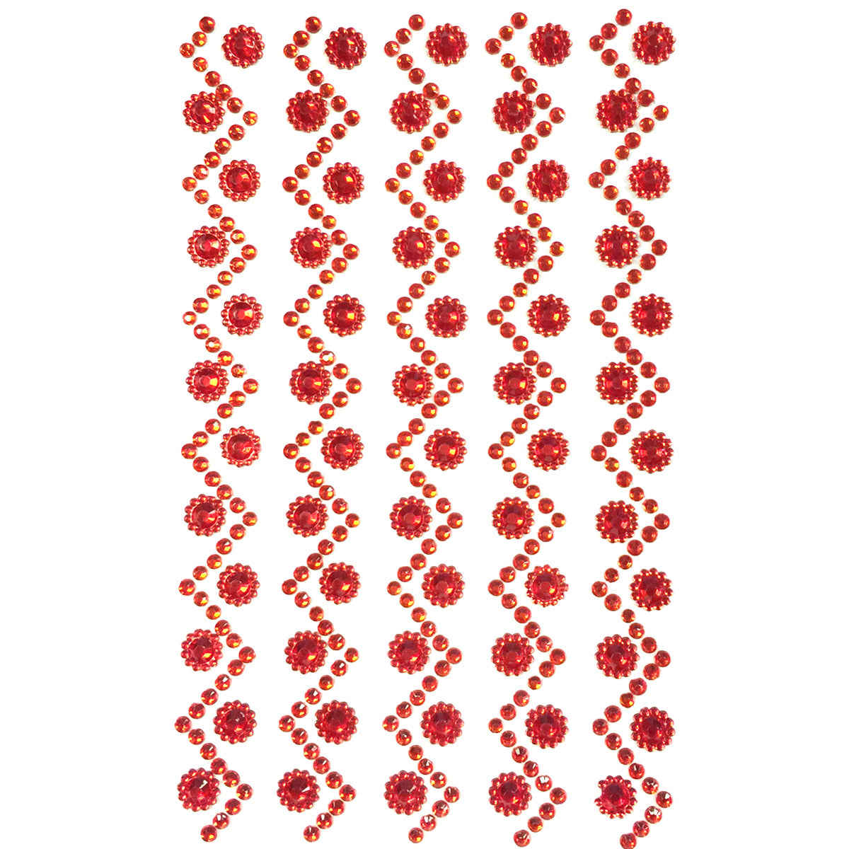 Wrapables Sunflower and Round Acrylic Self Adhesive Crystal Gem Stickers