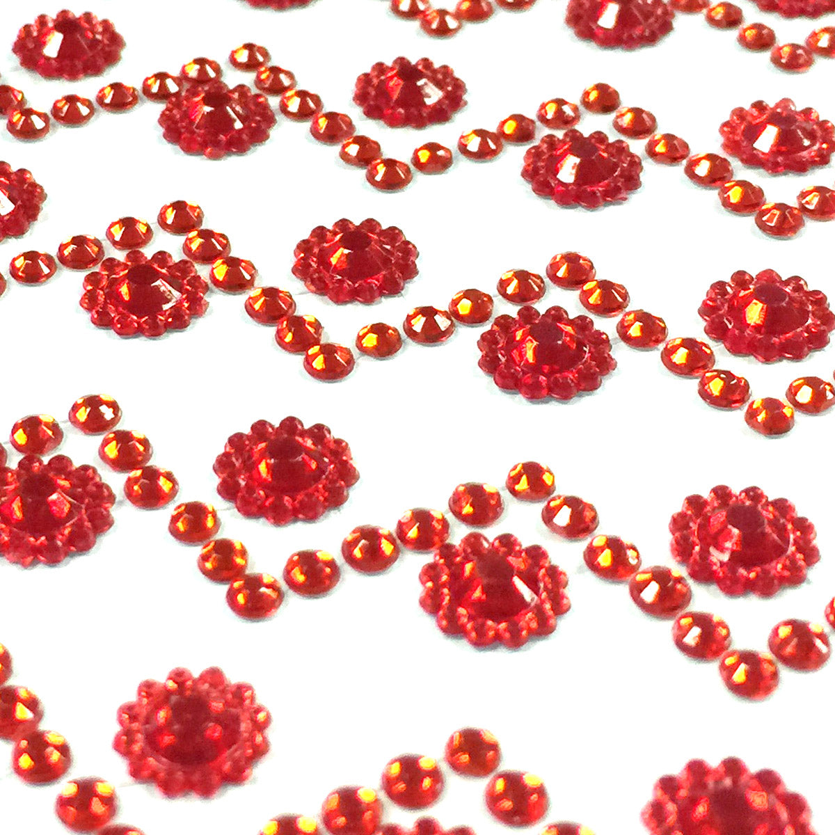 Wrapables Sunflower and Round Acrylic Self Adhesive Crystal Gem Stickers