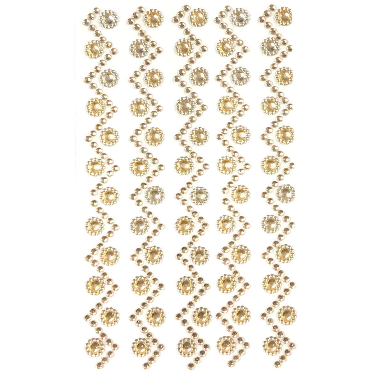Wrapables Sunflower and Round Acrylic Self Adhesive Crystal Gem Stickers