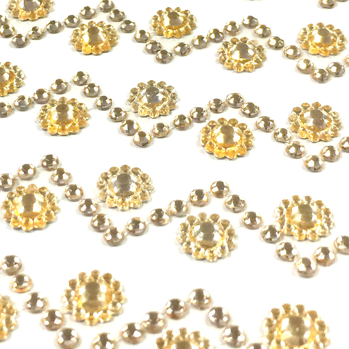 Wrapables Sunflower and Round Acrylic Self Adhesive Crystal Gem Stickers