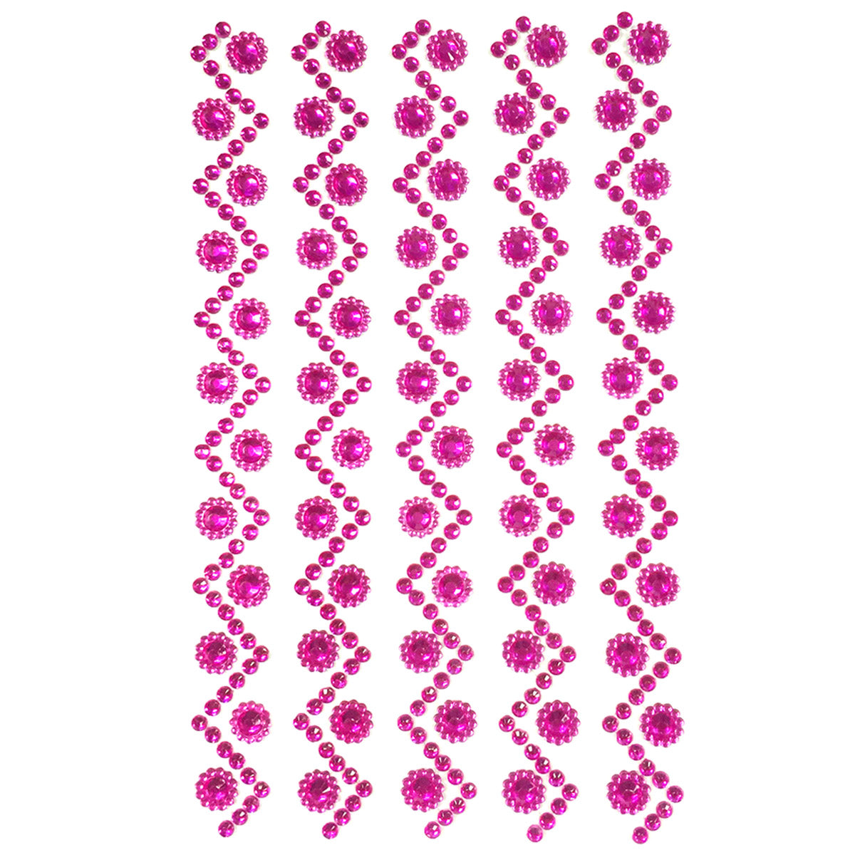 Wrapables Sunflower and Round Acrylic Self Adhesive Crystal Gem Stickers