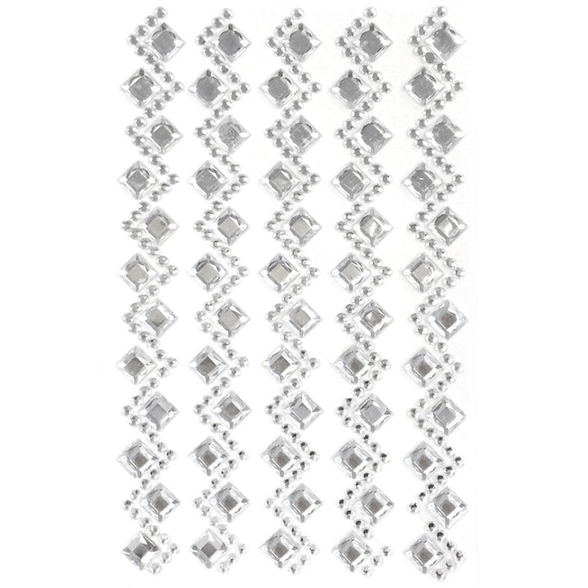 Wrapables Diamond and Round Acrylic Self Adhesive Crystal Gem Stickers