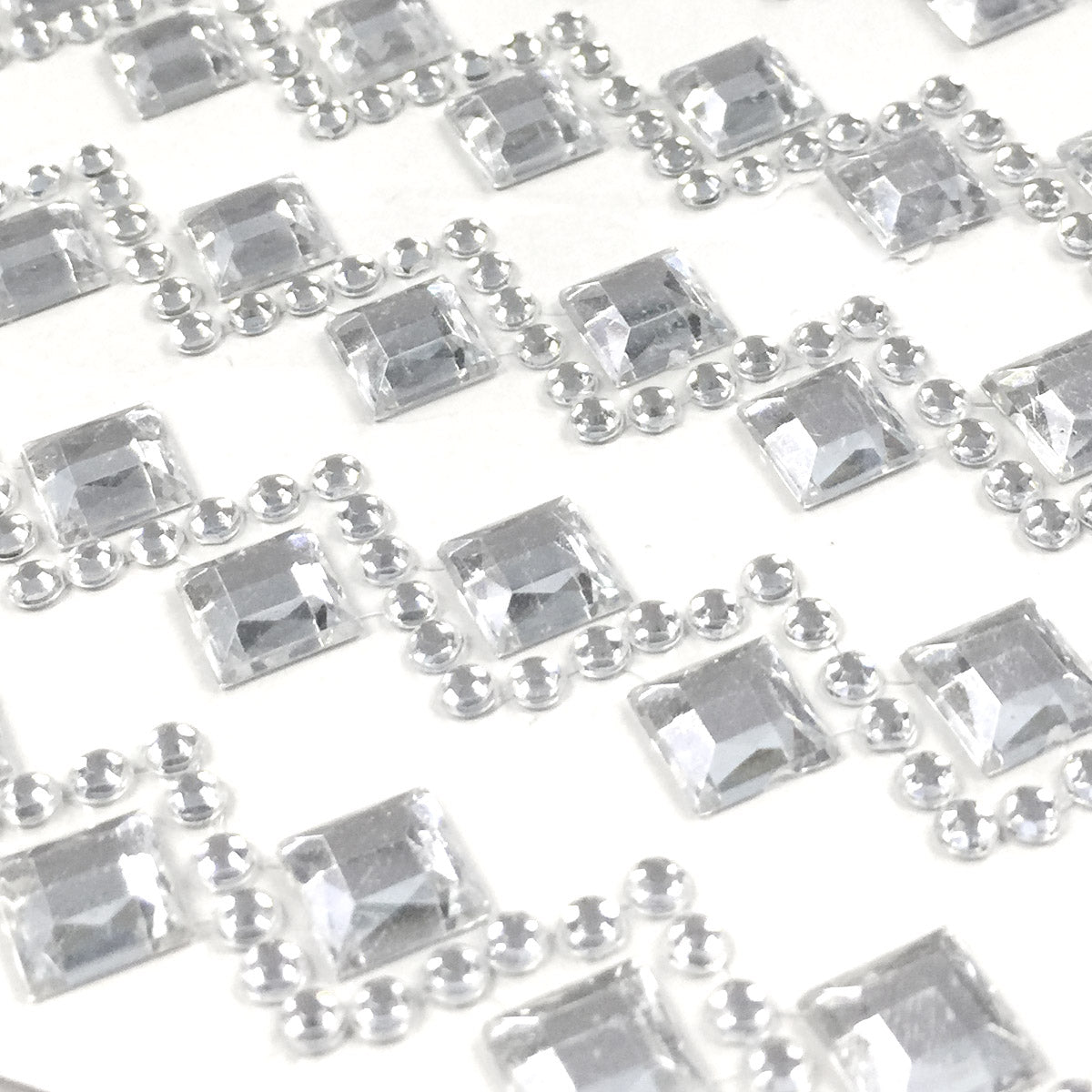 Wrapables Diamond and Round Acrylic Self Adhesive Crystal Gem Stickers