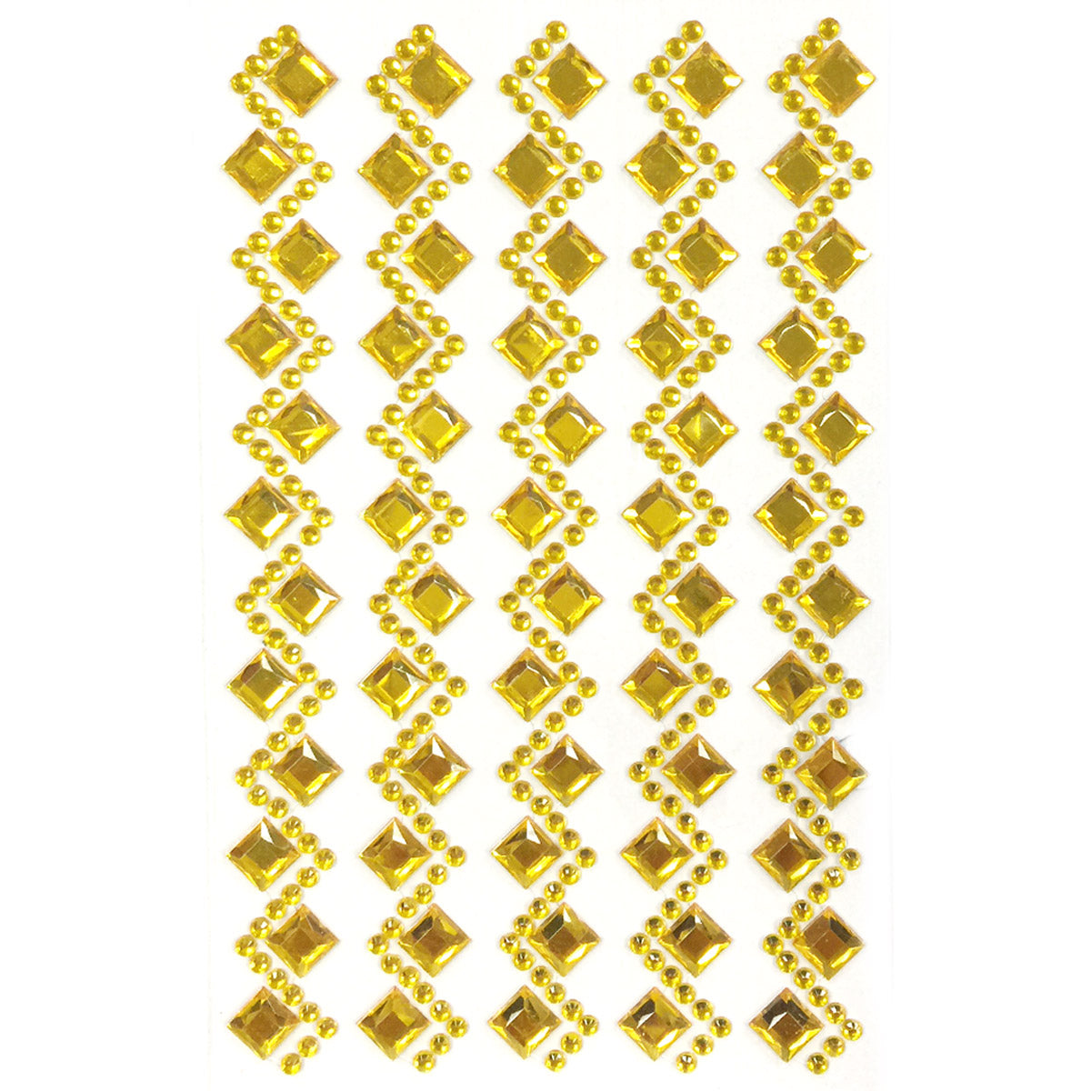Wrapables Diamond and Round Acrylic Self Adhesive Crystal Gem Stickers