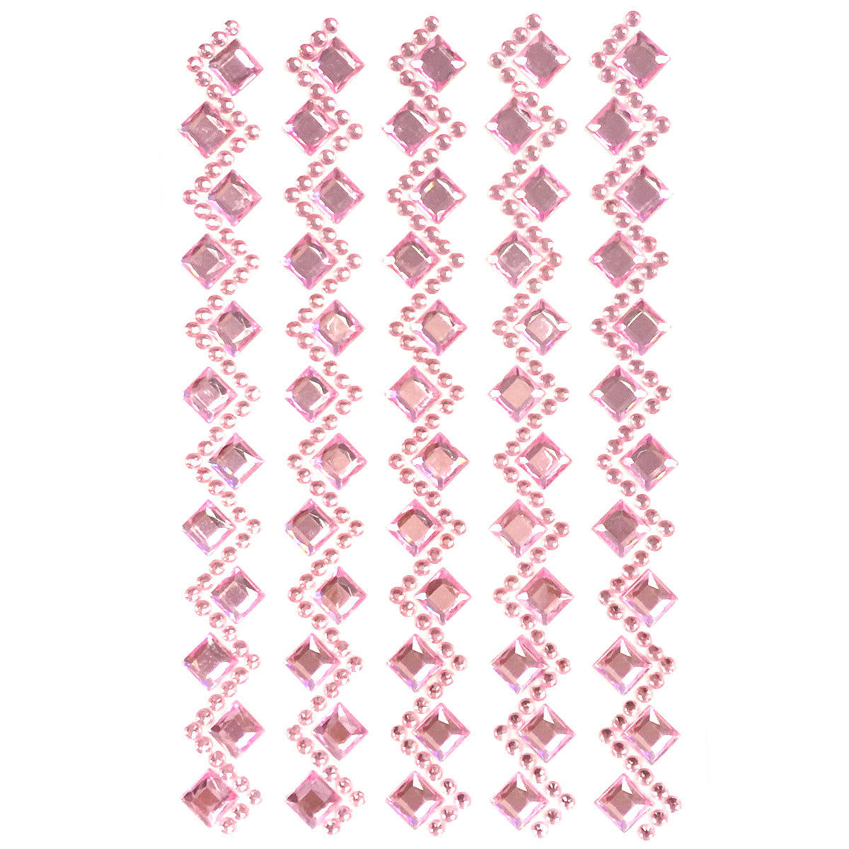 Wrapables Diamond and Round Acrylic Self Adhesive Crystal Gem Stickers