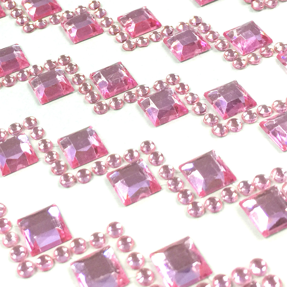 Wrapables Diamond and Round Acrylic Self Adhesive Crystal Gem Stickers