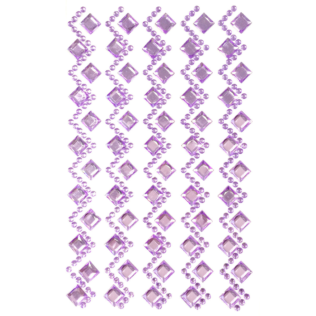 Wrapables Diamond and Round Acrylic Self Adhesive Crystal Gem Stickers