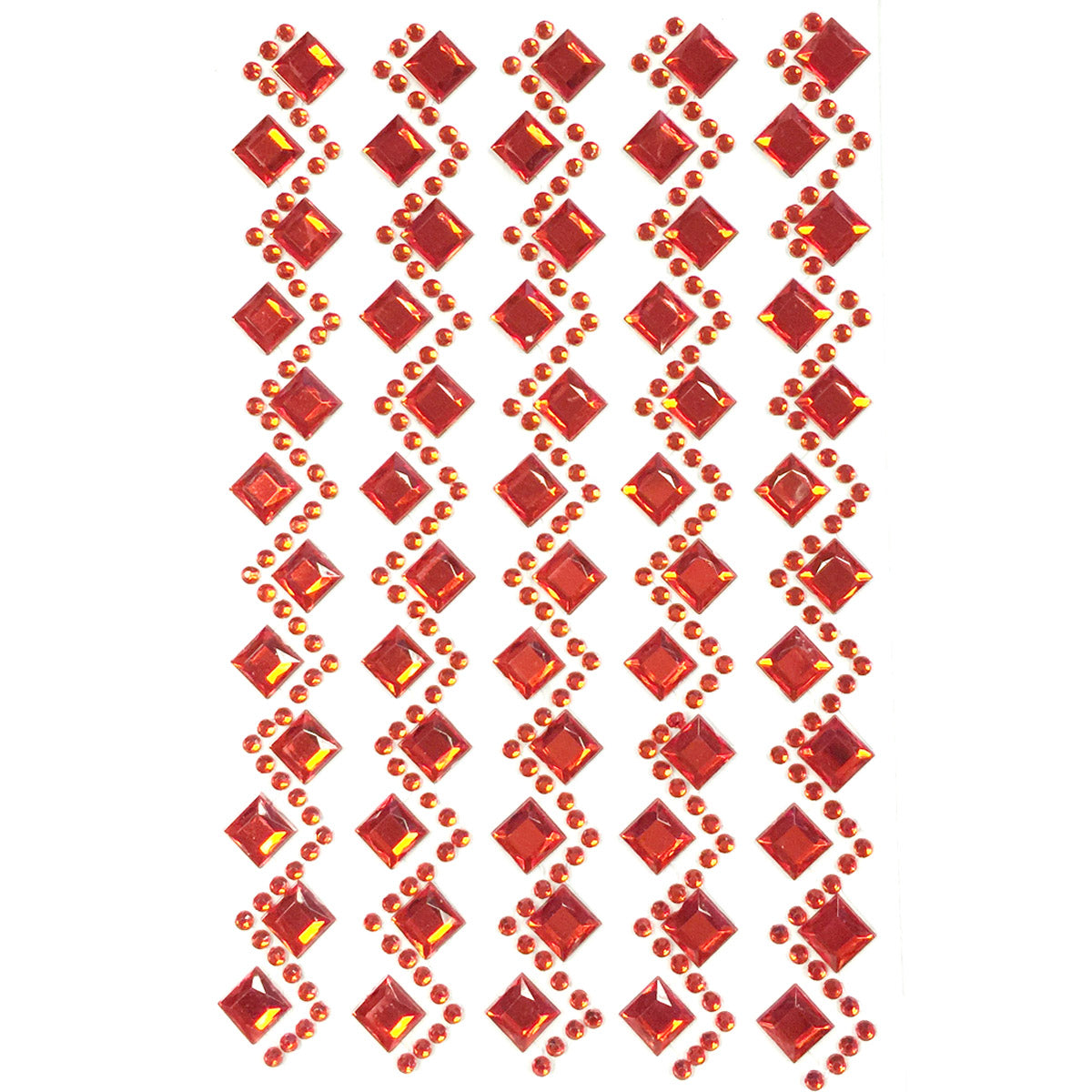 Wrapables Diamond and Round Acrylic Self Adhesive Crystal Gem Stickers