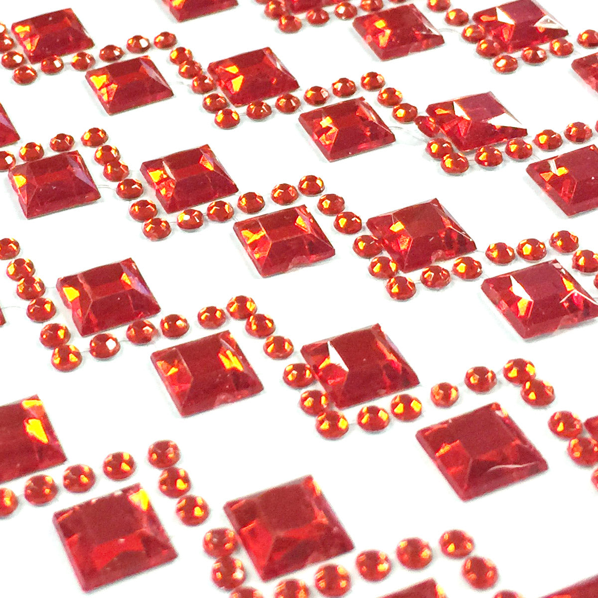Wrapables Diamond and Round Acrylic Self Adhesive Crystal Gem Stickers