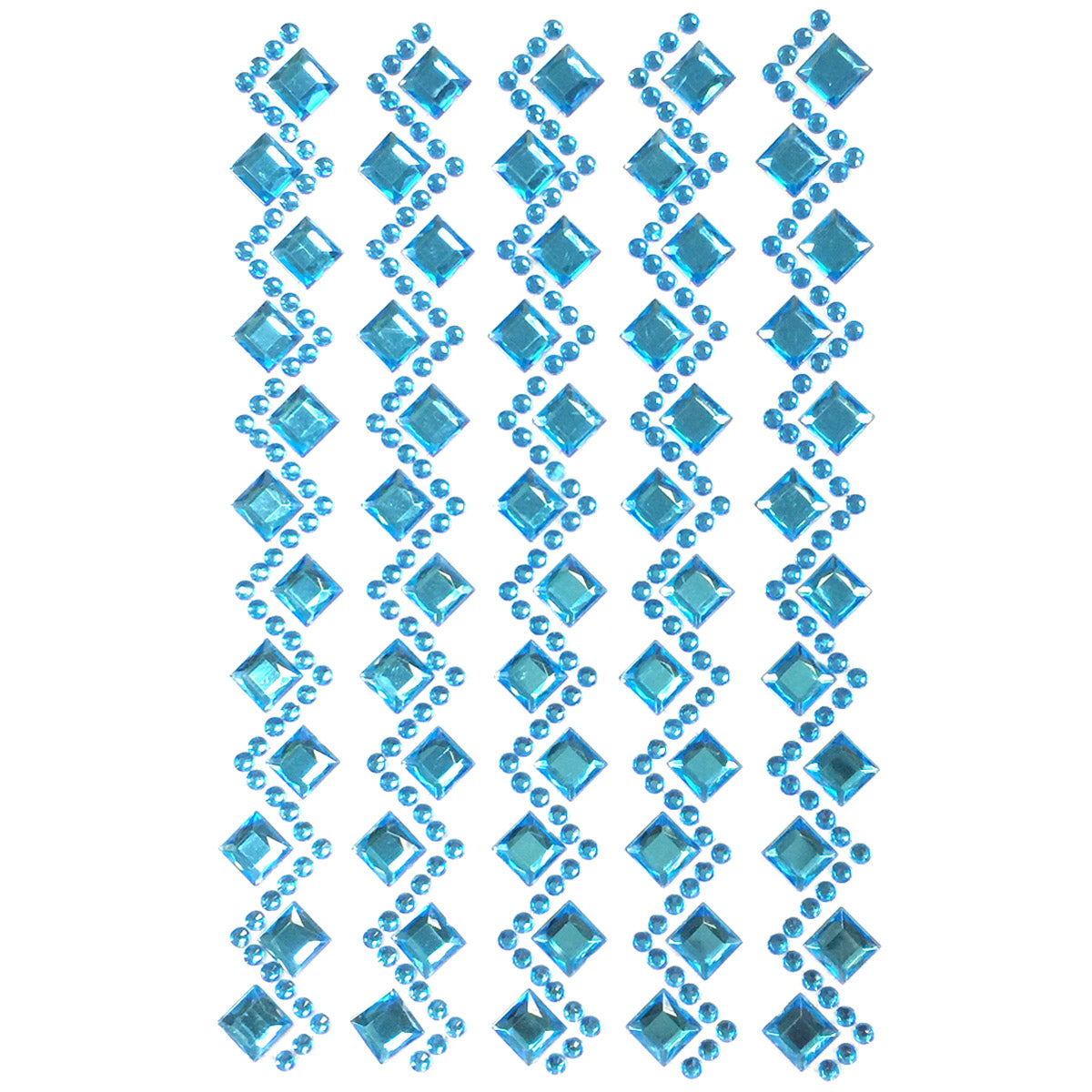 Wrapables Diamond and Round Acrylic Self Adhesive Crystal Gem Stickers