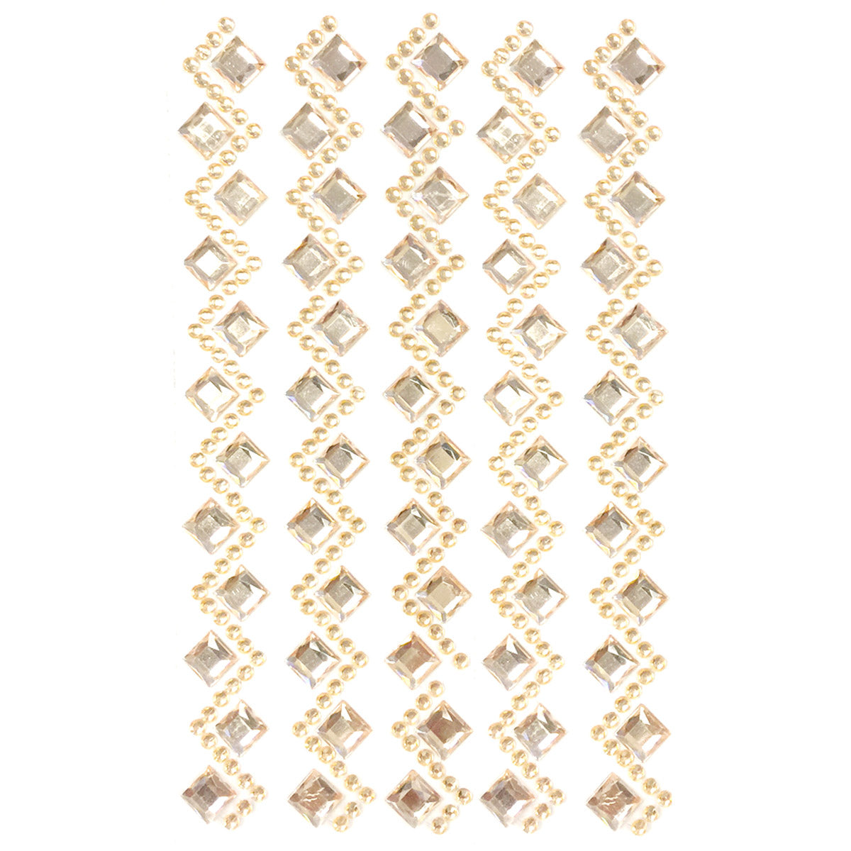 Wrapables Diamond and Round Acrylic Self Adhesive Crystal Gem Stickers