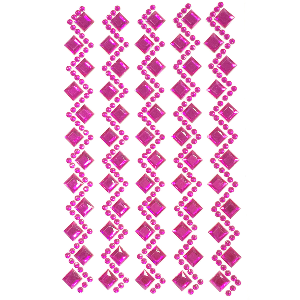 Wrapables Diamond and Round Acrylic Self Adhesive Crystal Gem Stickers