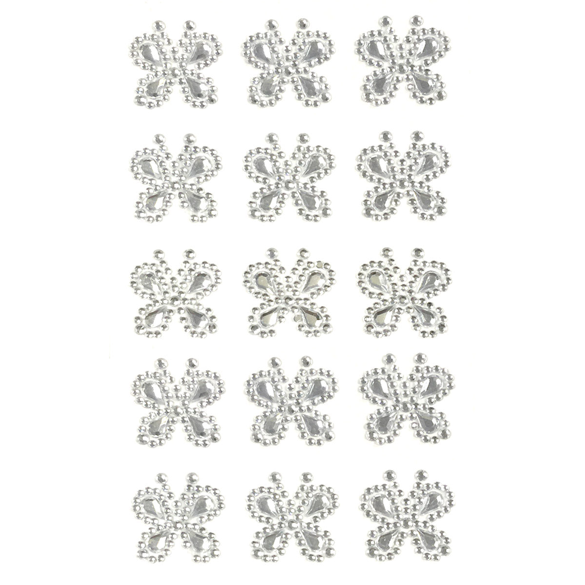 Wrapables Butterfly Crystal Adhesive Rhinestones Gems