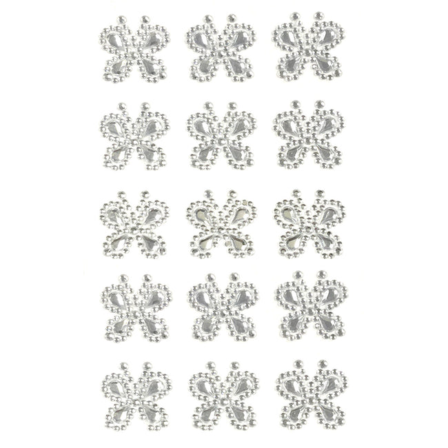 Wrapables Butterfly Crystal Adhesive Rhinestones Gems