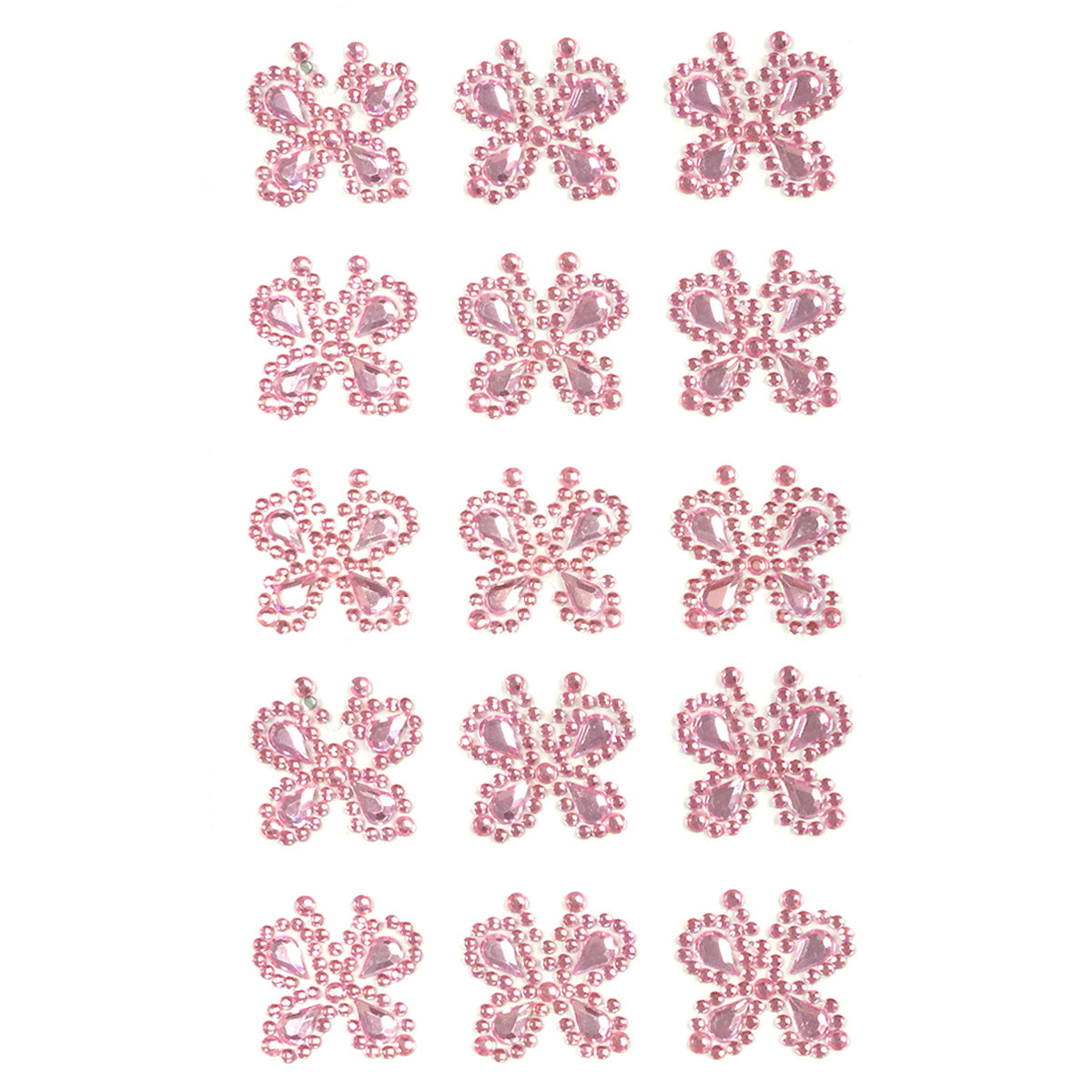 Wrapables Butterfly Crystal Adhesive Rhinestones Gems
