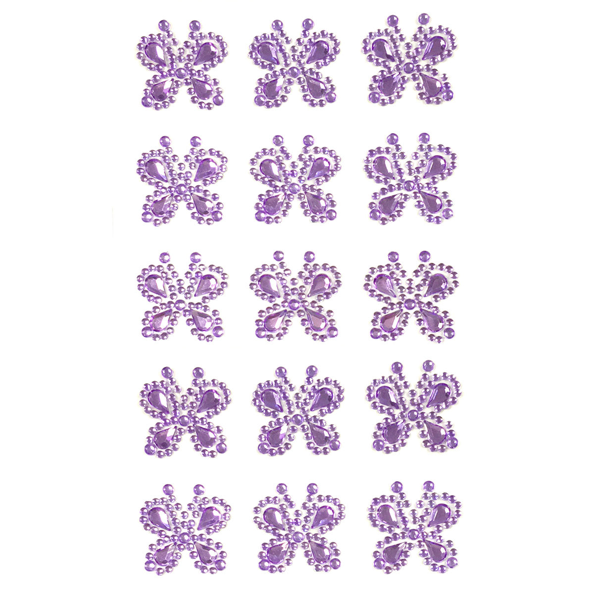 Wrapables Butterfly Crystal Adhesive Rhinestones Gems