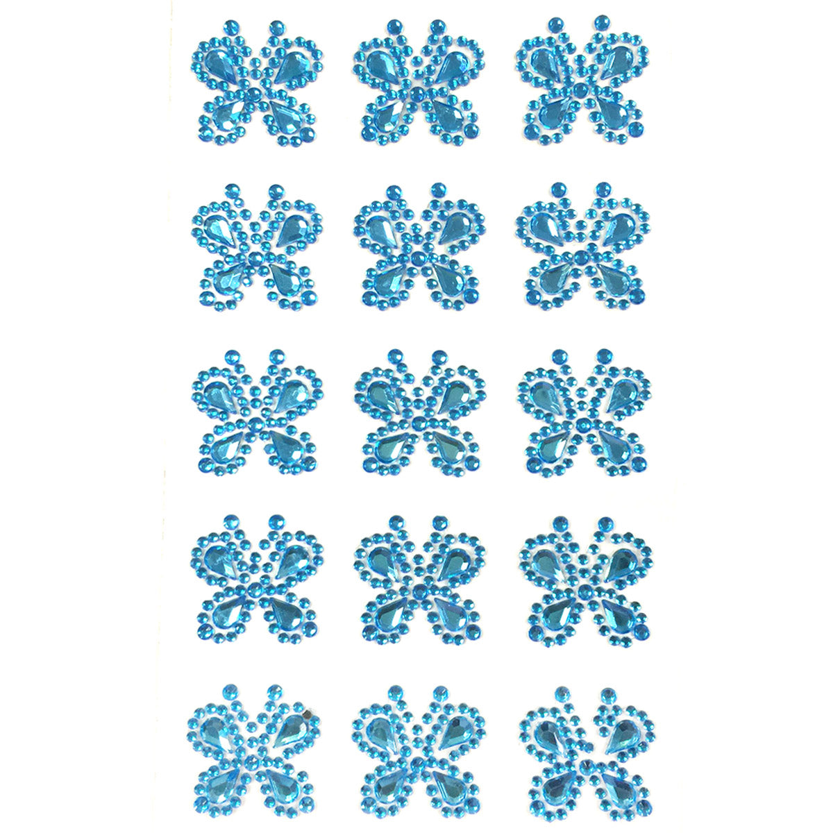 Wrapables Butterfly Crystal Adhesive Rhinestones Gems