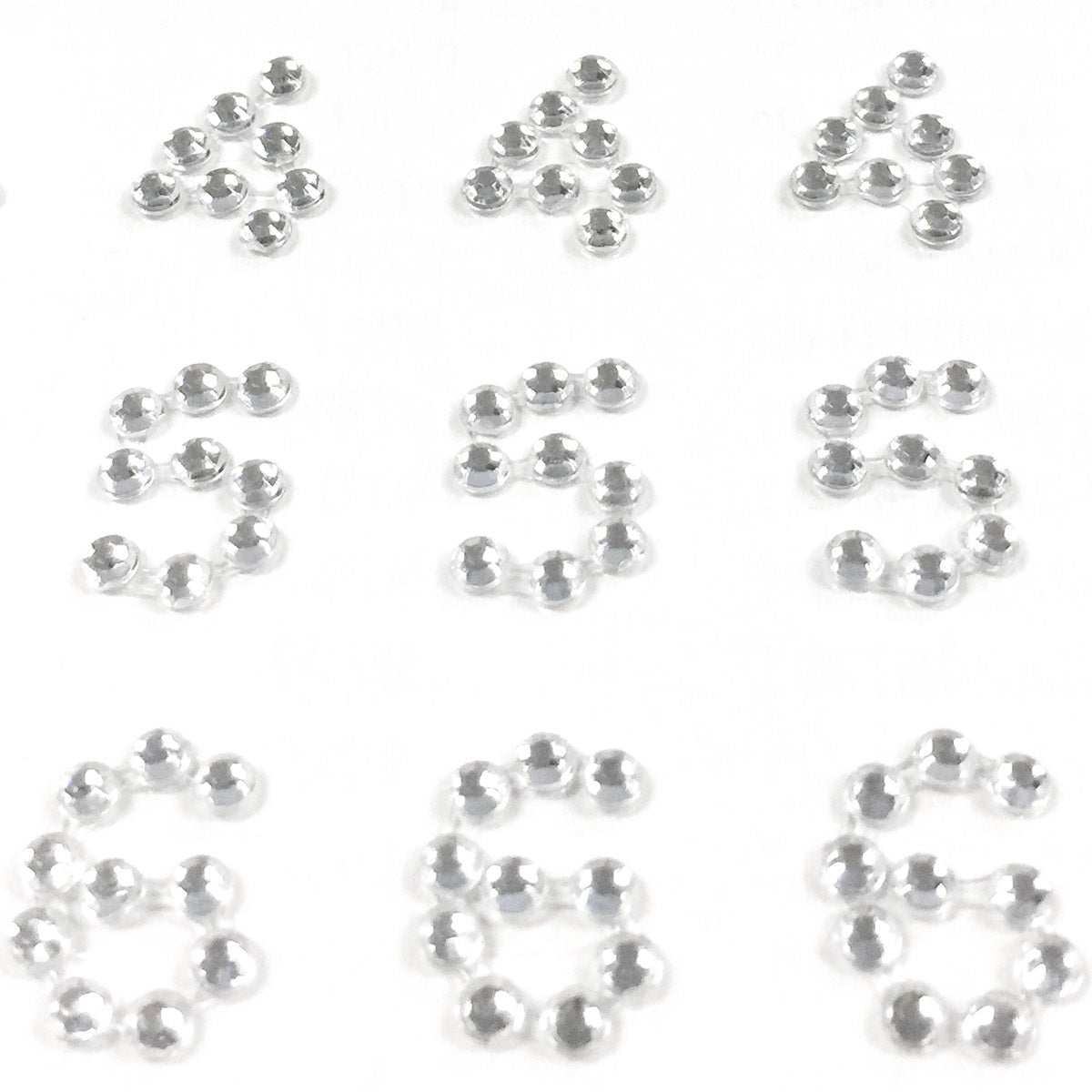 Wrapables Numbers Adhesive Rhinestones