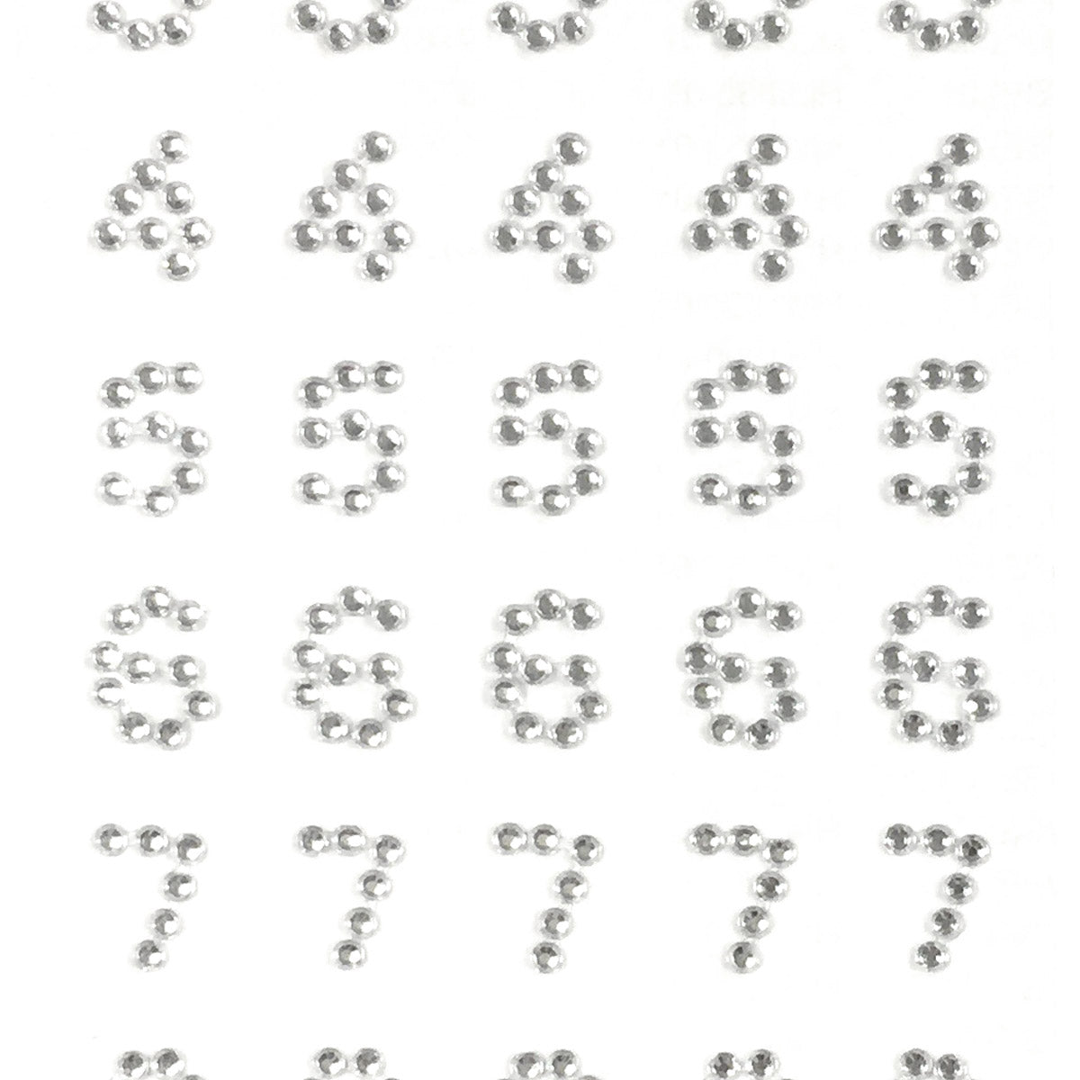Wrapables Numbers Adhesive Rhinestones