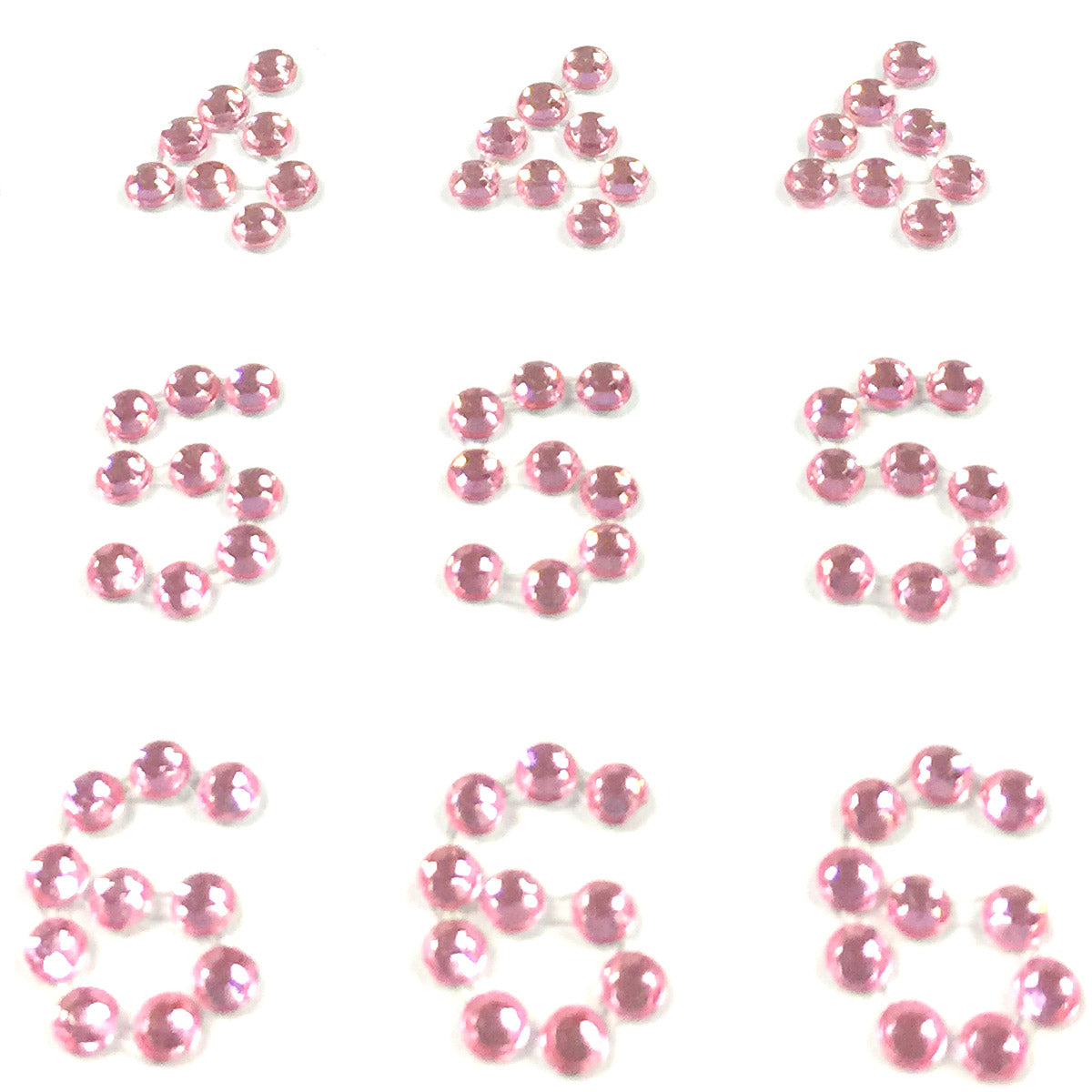 Wrapables Numbers Adhesive Rhinestones