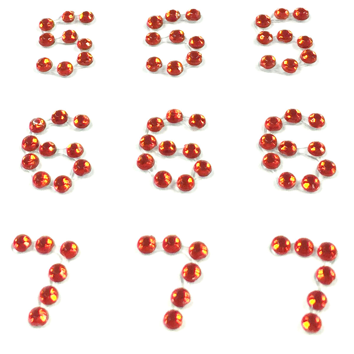 Wrapables Numbers Adhesive Rhinestones
