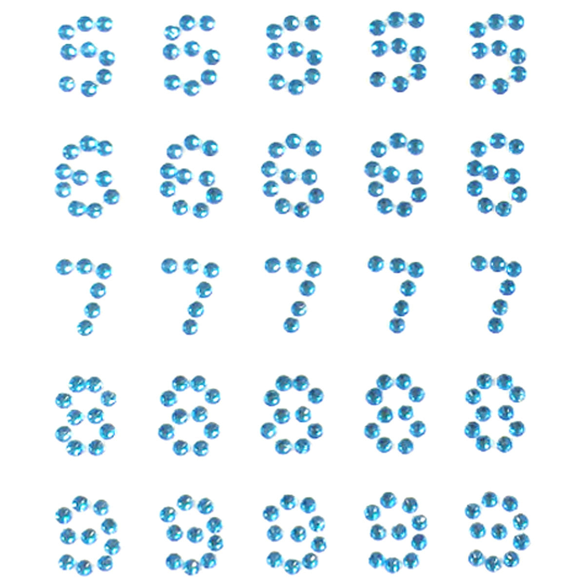 Wrapables Numbers Adhesive Rhinestones