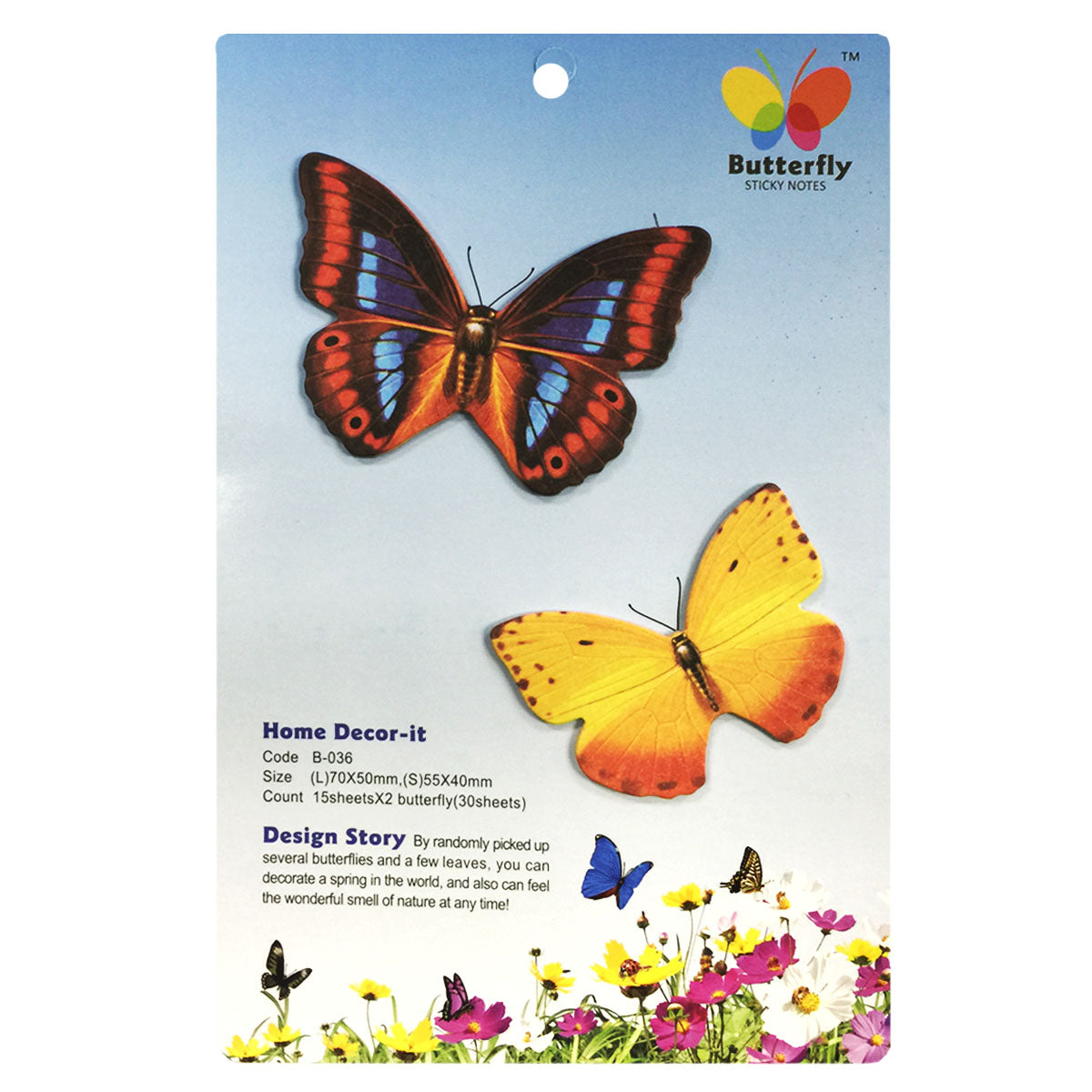 Wrapables Butterfly Memo Bookmark Sticky Notes