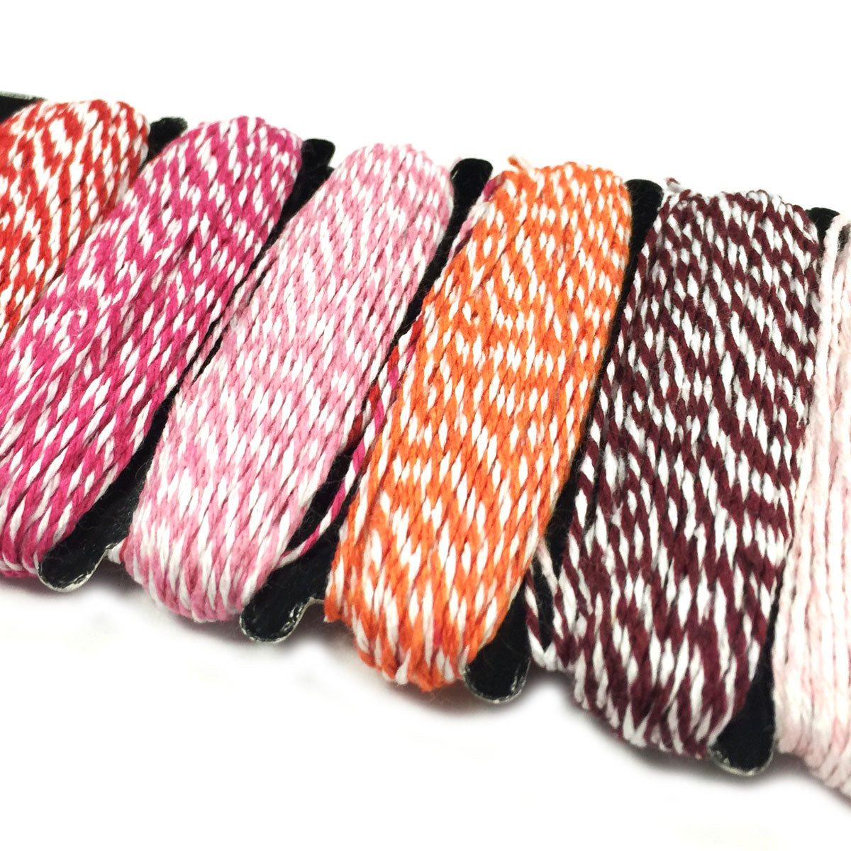 Wrapables Cotton Baker's Twine 4ply 60 Yards (Set of 6 Colors x 10 Yards)