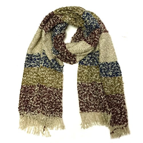 Wrapables Warm Fall and Winter Shawl Wrap Scarf with Tassels