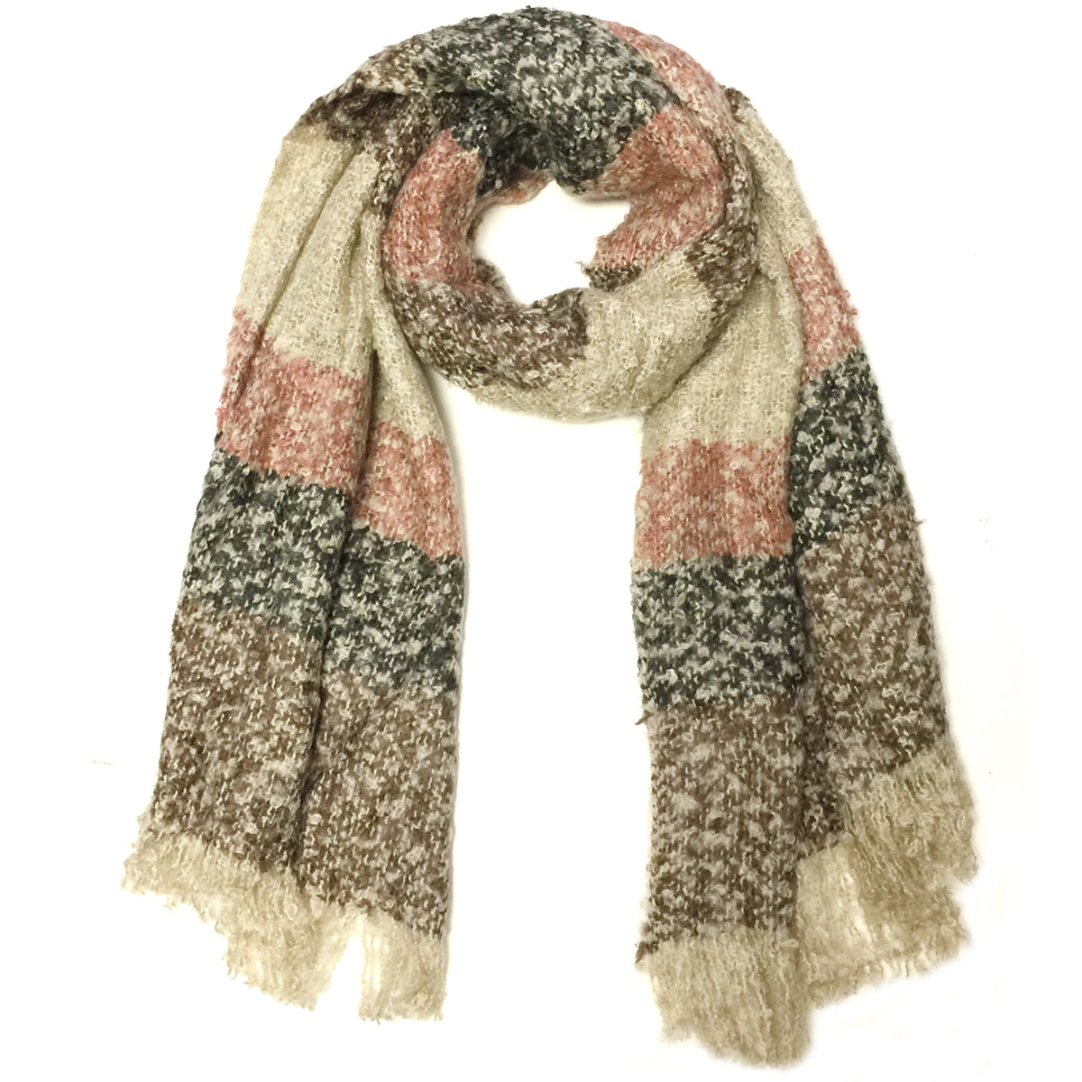 Wrapables Warm Fall and Winter Shawl Wrap Scarf with Tassels