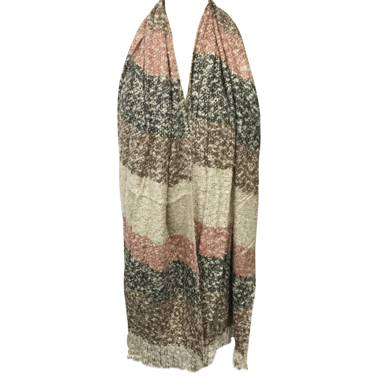 Wrapables Warm Fall and Winter Shawl Wrap Scarf with Tassels