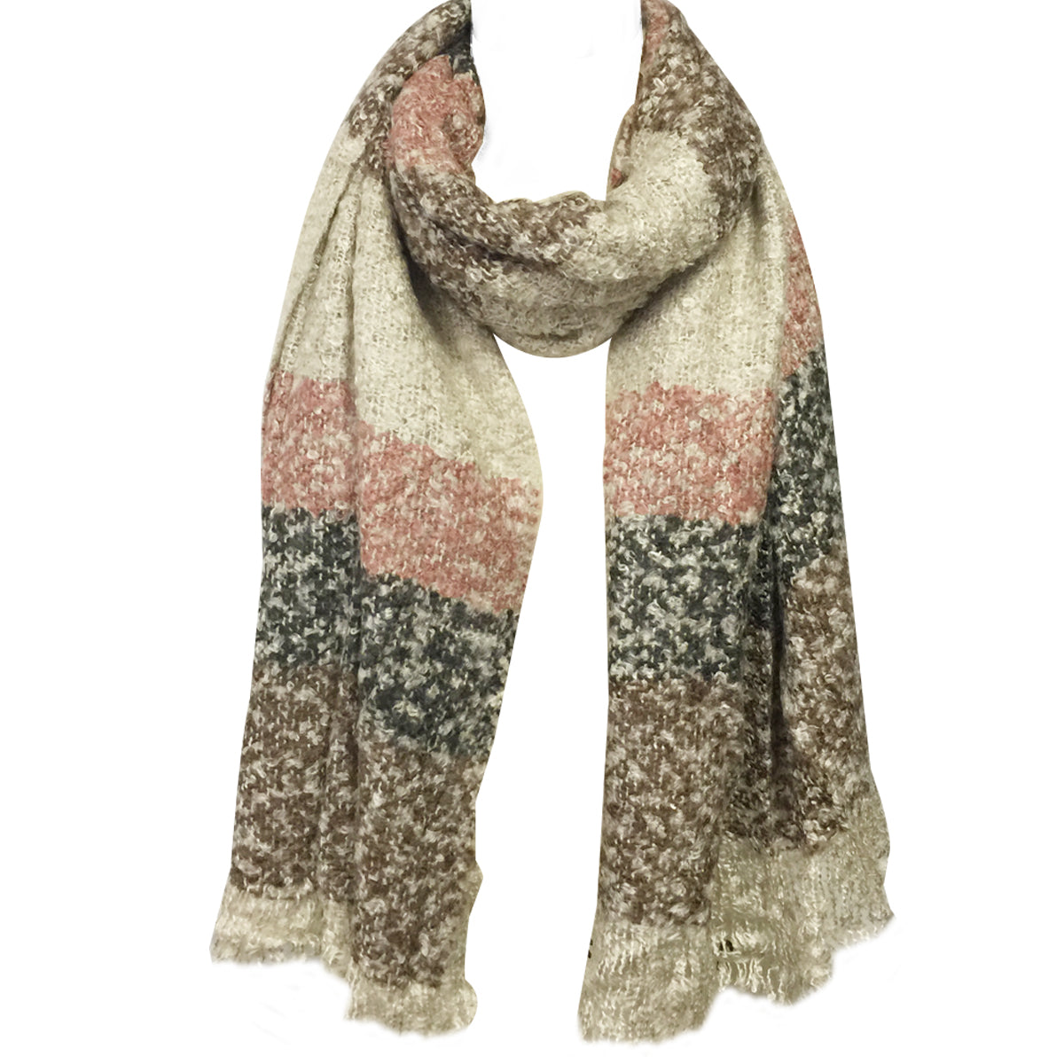 Wrapables Warm Fall and Winter Shawl Wrap Scarf with Tassels