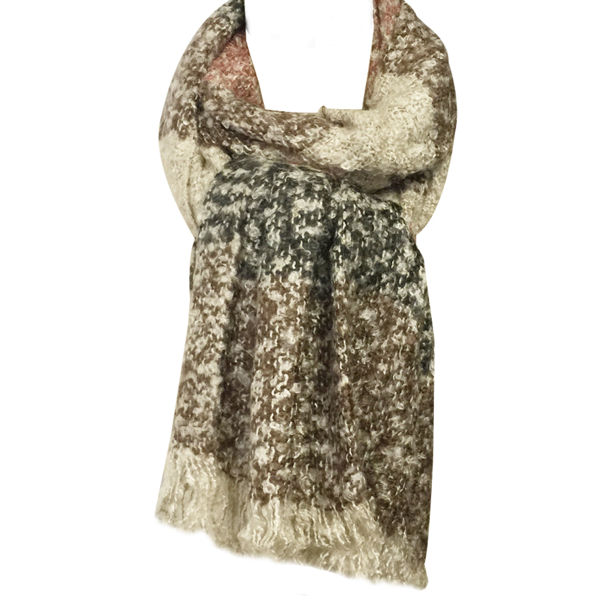 Wrapables Warm Fall and Winter Shawl Wrap Scarf with Tassels