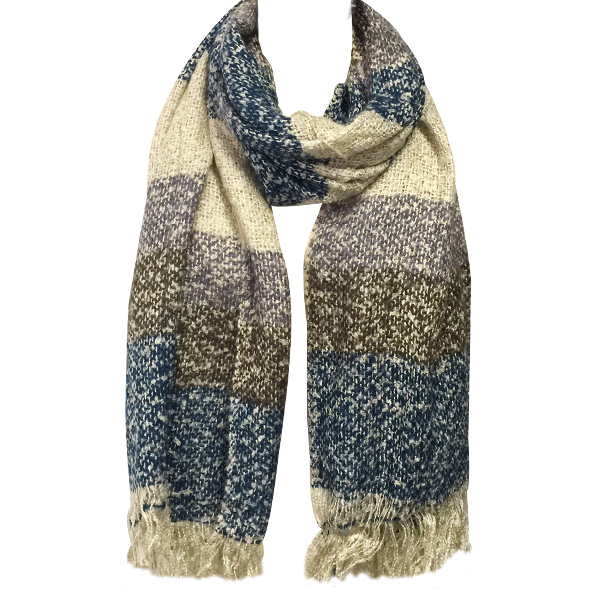 Wrapables Warm Fall and Winter Shawl Wrap Scarf with Tassels