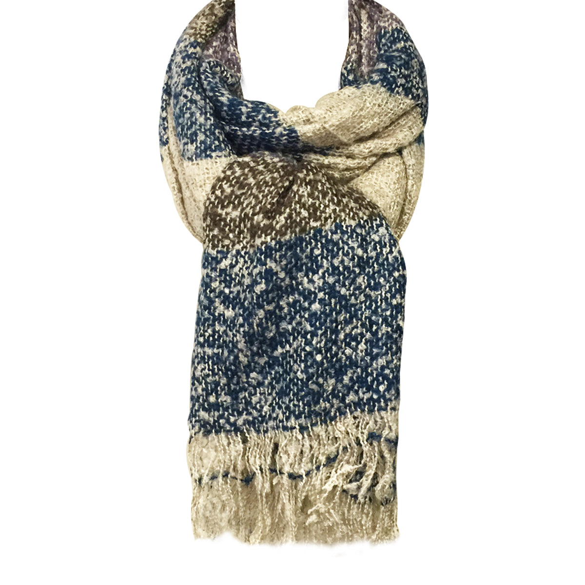 Wrapables Warm Fall and Winter Shawl Wrap Scarf with Tassels