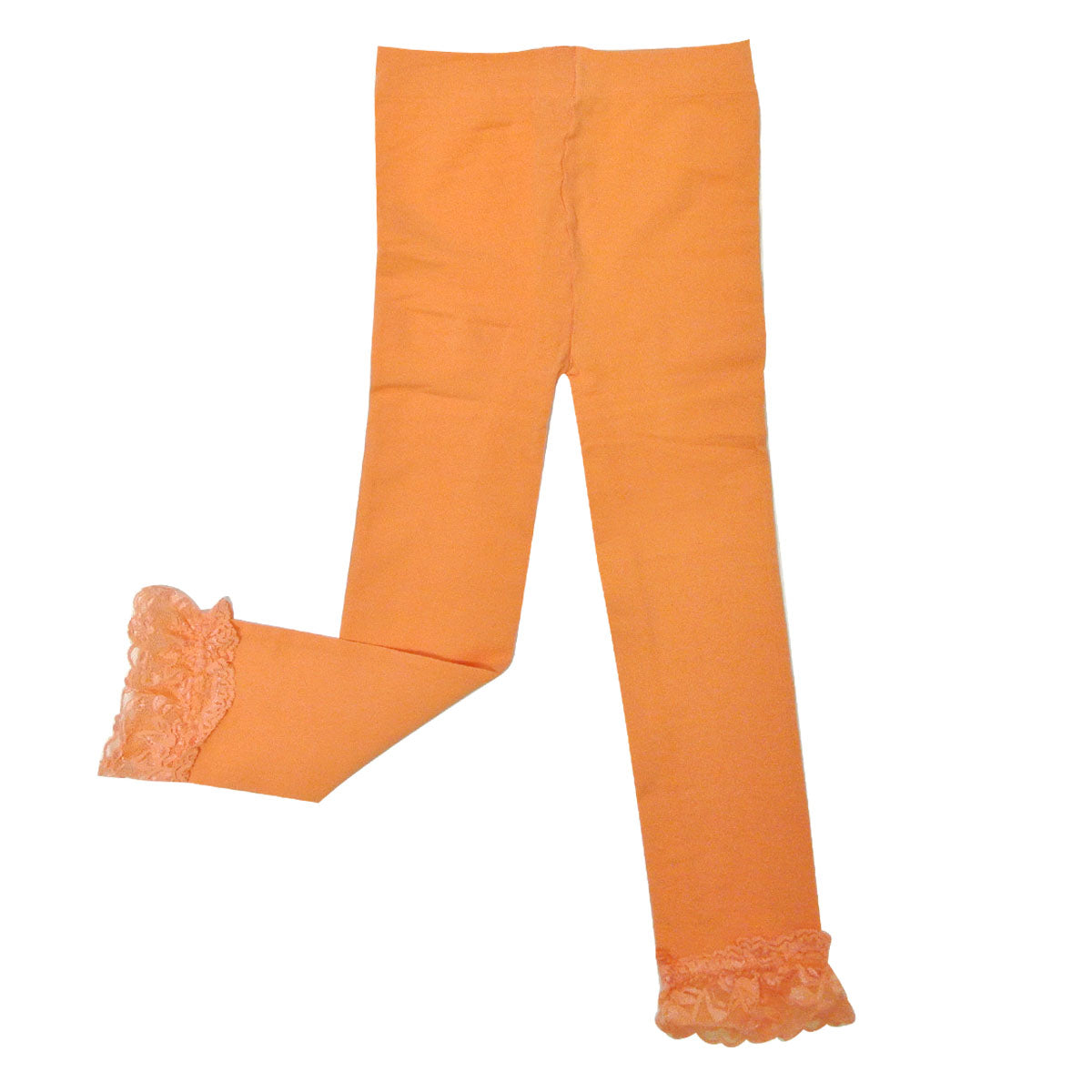 Wrapables Toddler Stretch Leggings with Lace Trim, Set of 3 (Blue, Green, Black)