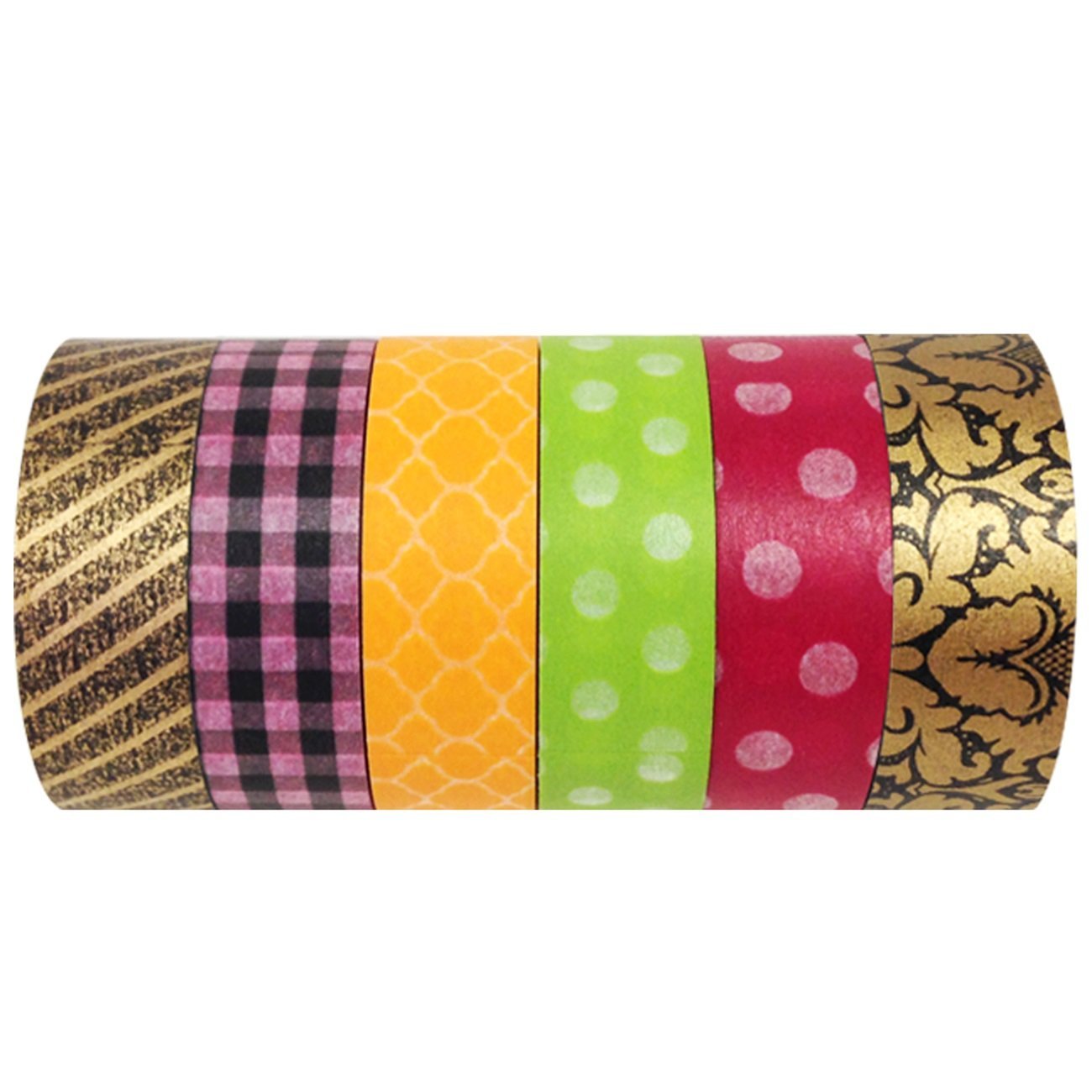 Wrapables Washi Masking Tape Collection, Premium Value Pack