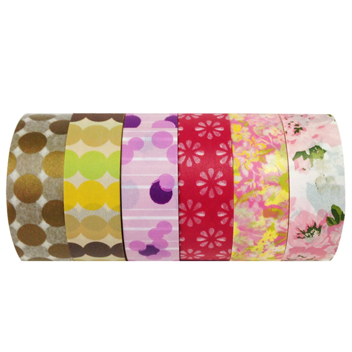 Wrapables Washi Masking Tape Collection, Premium Value Pack